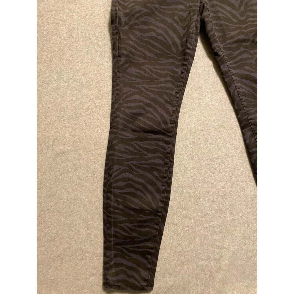 Rock Republic Jegging Jeans‎ Women's 12 Blue Black Zebra Denim RX Slim Pull On